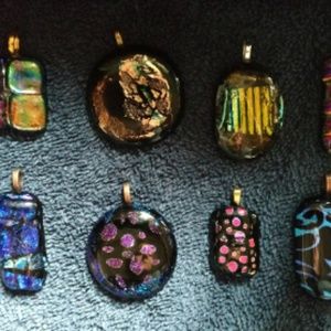 Dichroic pendants necklaces sale handmade bulk lot